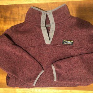 L.L. Bean Sweater Fleece Pullover (purple)